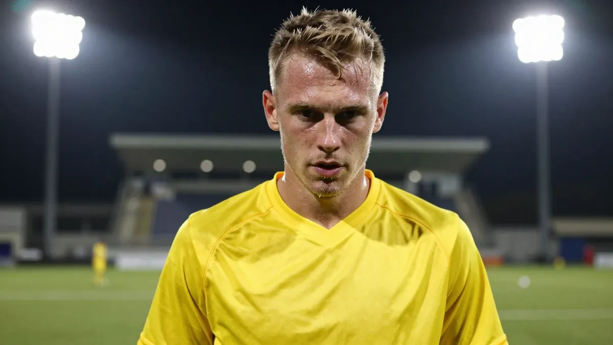 Ein Foto zeigt Erling Haaland beim Aufwärmen vor dem Bundesliga-Spiel zwischen Borussia Dortmund und Mainz 05 im Oktober...
